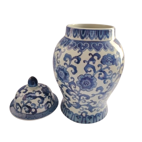 Large Chinese Porcelain Blue and White Ginger Jar