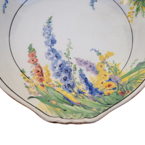 1930s Royal Winton Grimwades Hollyhocks Bowl