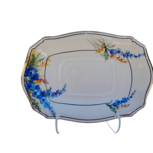 1930s Royal Winton Grimwades Hollyhocks Gravy / Sauce Boat
