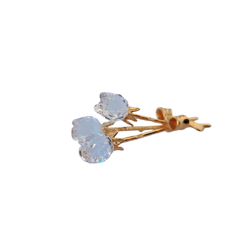 Swarovski Crystal Memories Gold Rose Bouquet