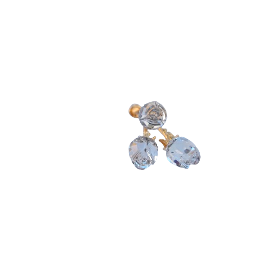 Swarovski Crystal Memories Gold Rose Bouquet