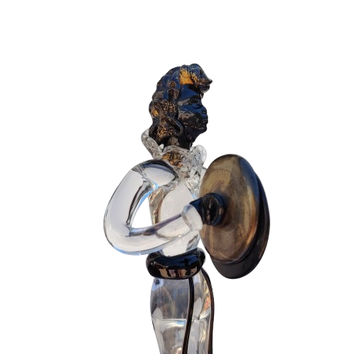 Murano Fine Venetian Handmade Glass Figurine Symbols Player