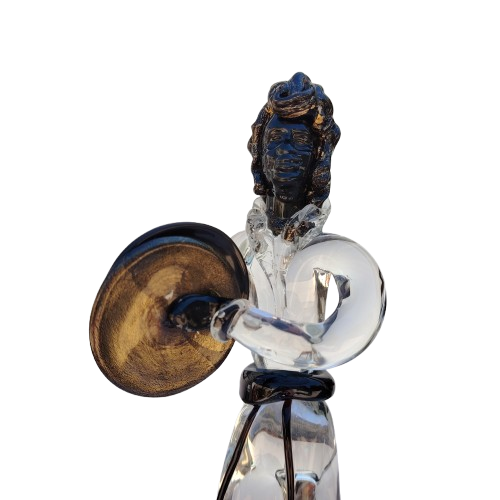 Murano Fine Venetian Handmade Glass Figurine Symbols Player