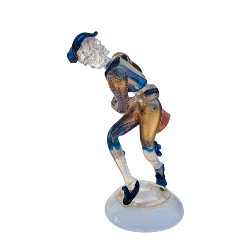 Murano Spanish Bullfighter art glass Figurine Mid Century