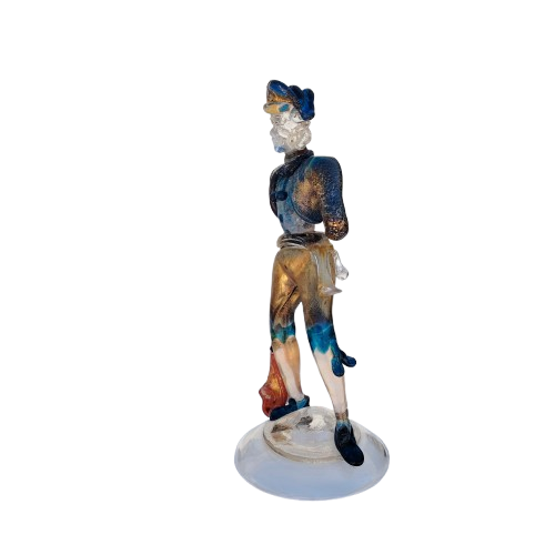 Murano Spanish Bullfighter art glass Figurine Mid Century