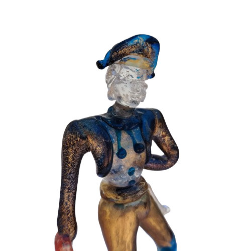 Murano Spanish Bullfighter art glass Figurine Mid Century