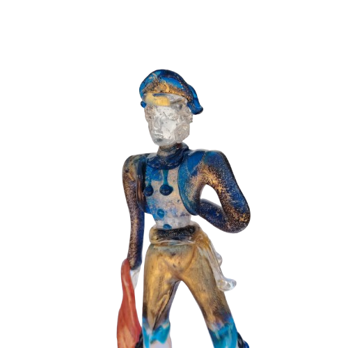 Murano Spanish Bullfighter art glass Figurine Mid Century