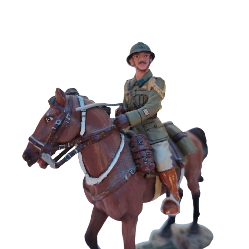 King & Country WWII. French Cavalry Officer Mounted. FOB013. Retired