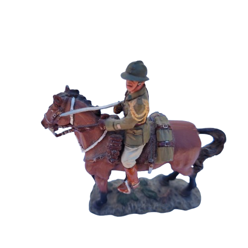 King & Country WWII. French Cavalry Officer Mounted. FOB013. Retired