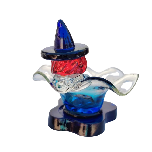 Vintage Murano Art Glass Clown Candy Dish