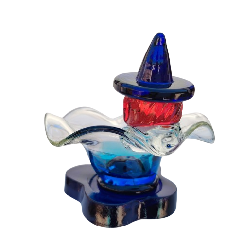 Vintage Murano Art Glass Clown Candy Dish