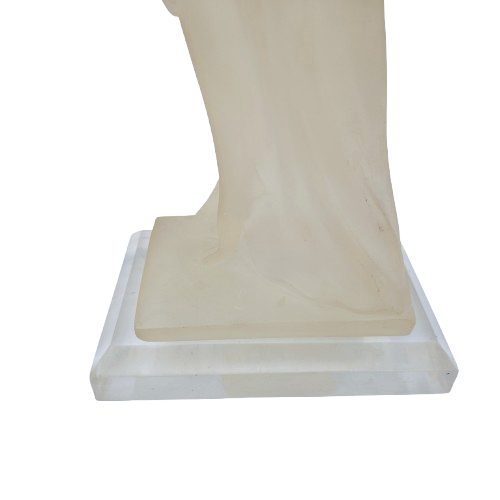 Crystalite Art Italian Design Sculpure Art Deco Lady