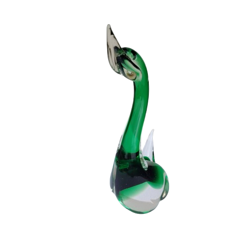 Vintage Murano Hand Blown Art Glass Swan Bird