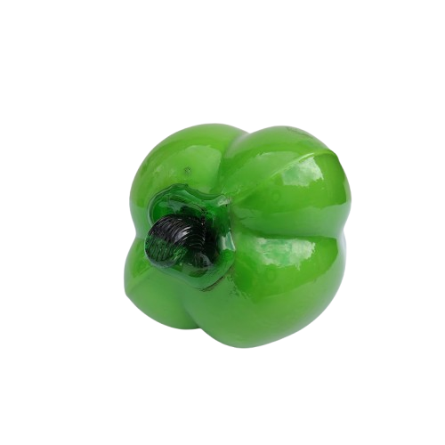 Large Art Glass Green Pepper Vegetable Lifelike