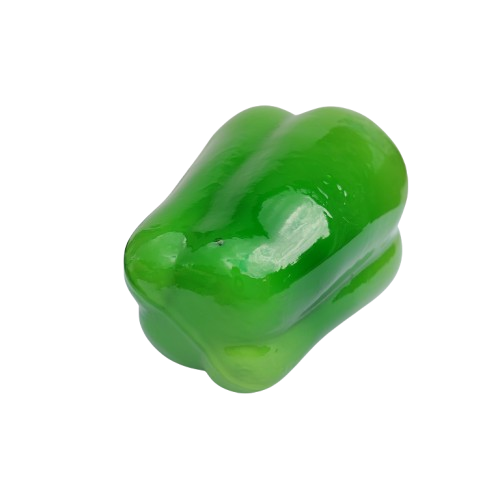 Large Art Glass Green Pepper Vegetable Lifelike