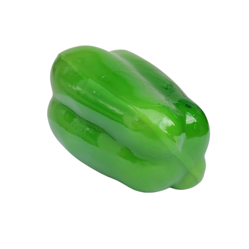 Large Art Glass Green Pepper Vegetable Lifelike