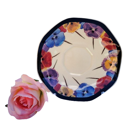 Royal Doulton Art Deco Pansy Saucer D4049