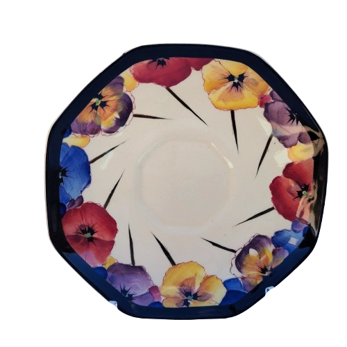 Royal Doulton Art Deco Pansy Saucer D4049