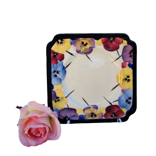 Royal Doulton Art Deco Pansy Side Plate D4049