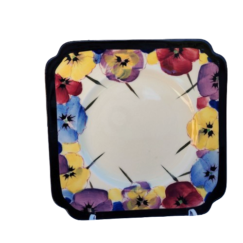 Royal Doulton Art Deco Pansy Side Plate D4049