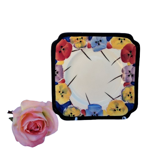 Royal Doulton Art Deco Pansy Side Plate D4049
