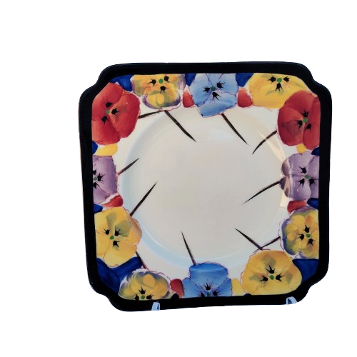 Royal Doulton Art Deco Pansy Side Plate D4049