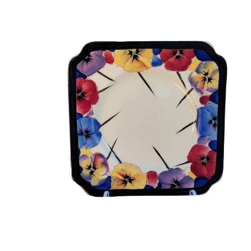 Royal Doulton Art Deco Pansy Side Plate D4049