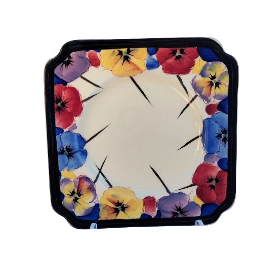 Royal Doulton Art Deco Pansy Side Plate D4049