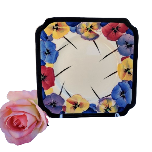 Royal Doulton Art Deco Pansy Side Plate D4049