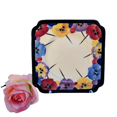 Royal Doulton Art Deco Pansy Side Plate D4049