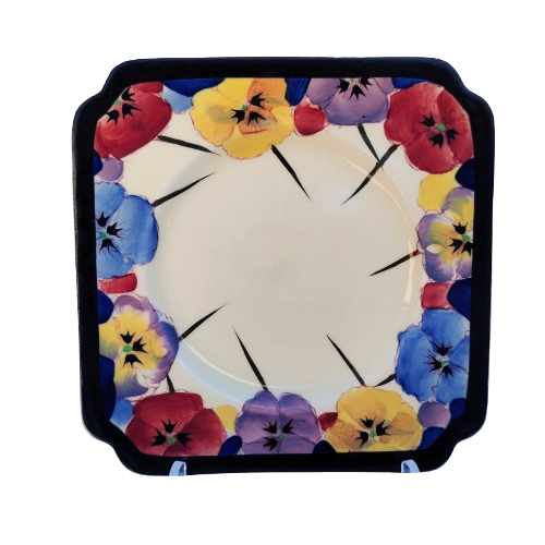 Royal Doulton Art Deco Pansy Side Plate D4049