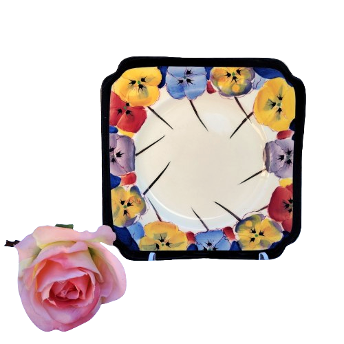 Royal Doulton Art Deco Pansy Side Plate D4049