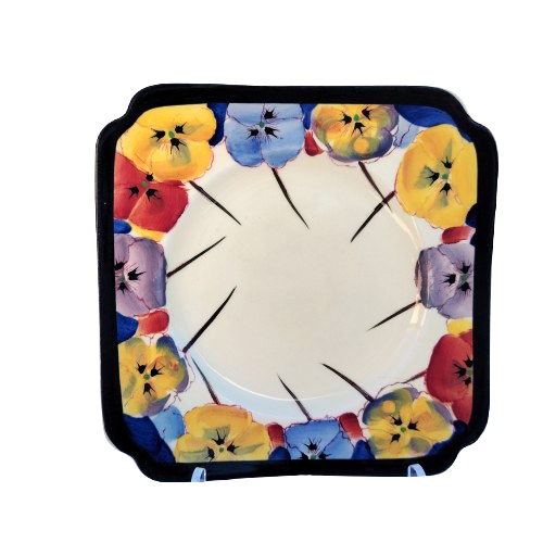 Royal Doulton Art Deco Pansy Side Plate D4049