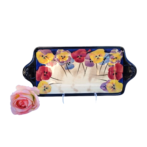 Royal Doulton Pansy Sandwich Plate D4049
