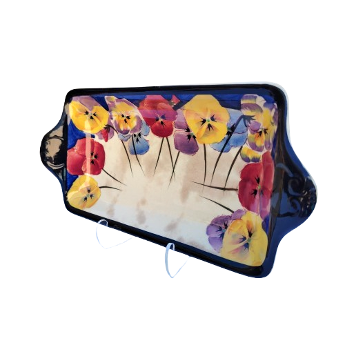 Royal Doulton Pansy Sandwich Plate D4049