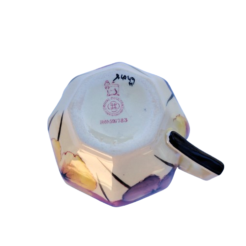 Royal Doulton Art Deco Pansy Cup D4049
