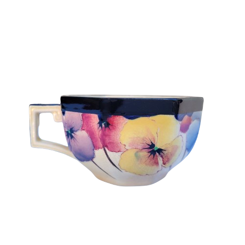 Royal Doulton Art Deco Pansy Cup D4049