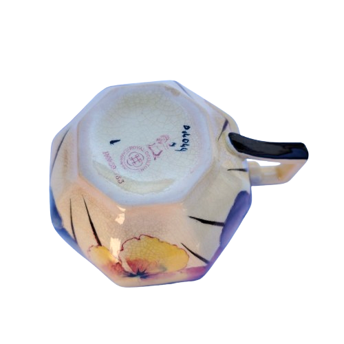 Royal Doulton Art Deco Pansy Cup D4049