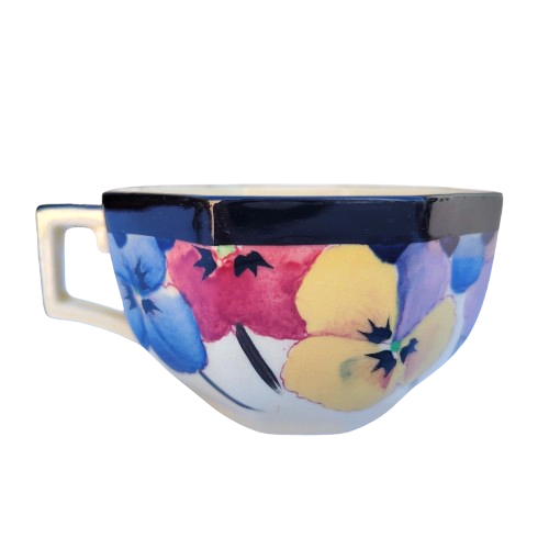 Royal Doulton Art Deco Pansy Cup D4049