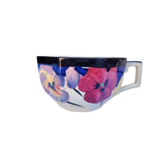 Royal Doulton Art Deco Pansy Cup D4049