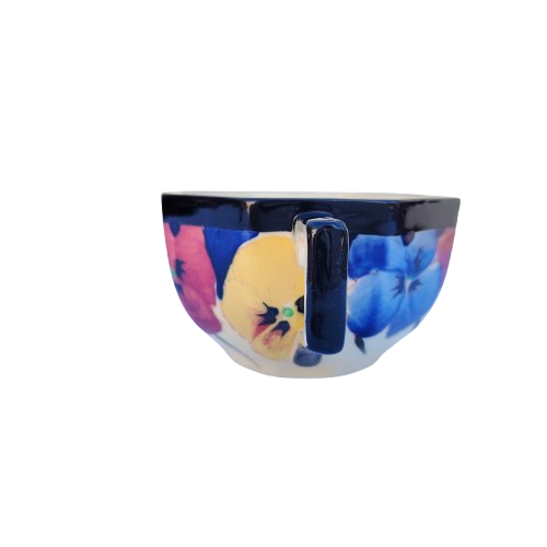 Royal Doulton Art Deco Pansy Cup D4049