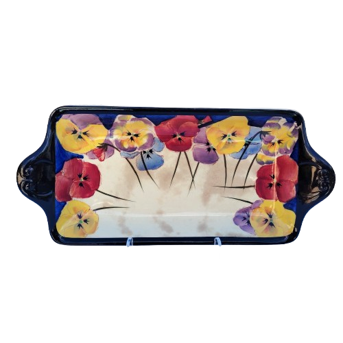 Royal Doulton Pansy Sandwich Plate D4049