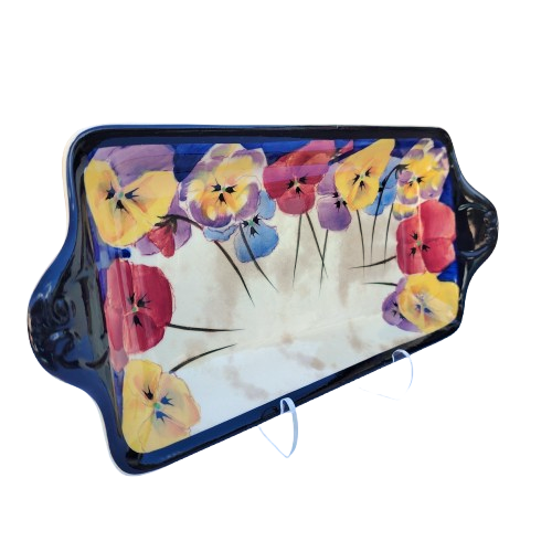 Royal Doulton Pansy Sandwich Plate D4049