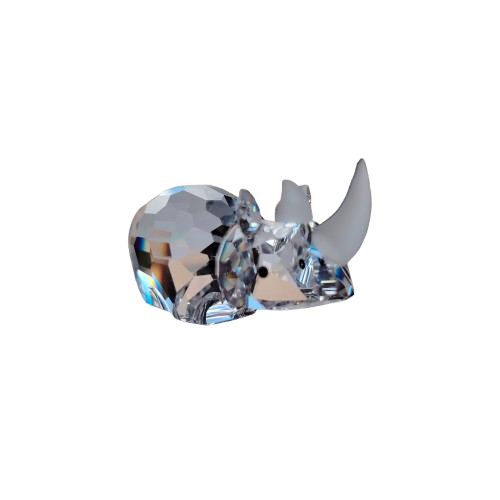 Swarovski Crystal Large Rhinoceros the African Wildlife