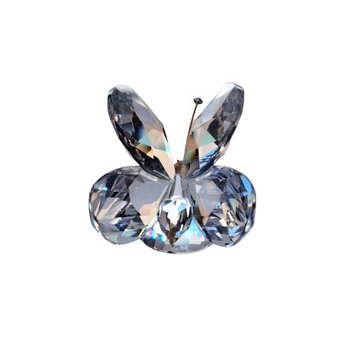 Swarovski Crystal Large Butterfly In a Summer Meadow
