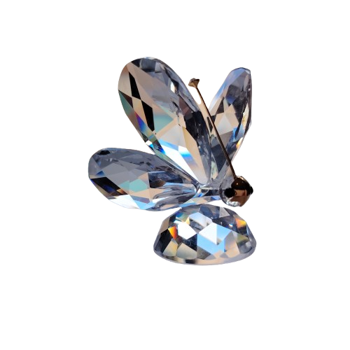 Swarovski Crystal Large Butterfly In a Summer Meadow