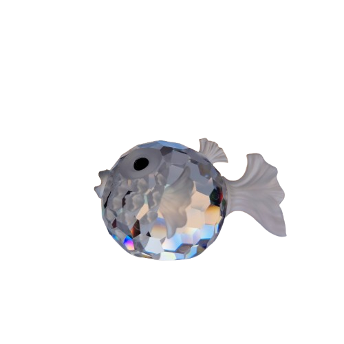 Swarovski Crystal South Sea Large Puffer Fish Blowfish