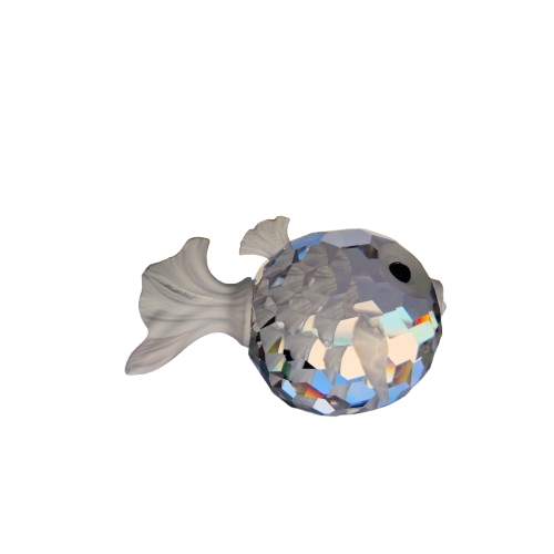 Swarovski Crystal South Sea Large Puffer Fish Blowfish