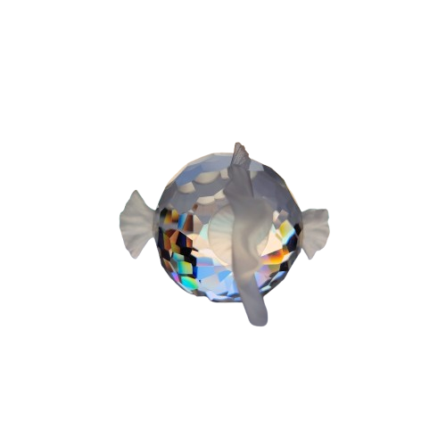 Swarovski Crystal South Sea Large Puffer Fish Blowfish