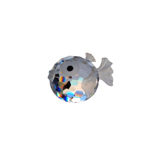 Swarovski Crystal South Sea Large Puffer Fish Blowfish